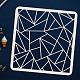 FINGERINSPIRE Geometric Stencils 30x30cm Herringbone Wall Templete Stencil Plastic Modern Geometric Painting Stencils Reusable Line Triangle Stencil for DIY Furniture Wall Floor Decor DIY-WH0172-1007-3