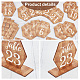 Ph pandahall 25 juego de números de mesa con base de madera DIY-WH0002-33-4