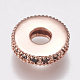 Brass Micro Pave Cubic Zirconia Bead Spacers ZIRC-K074-11A-02-3