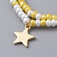 (vente de bijoux pour fêtes d'usine) bracelets extensibles pour enfants en perles de verre BJEW-JB04825-04-2
