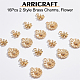 Arricraft16pcs2スタイル真鍮チャーム  花  本物の14k＆18kゴールドメッキ  11~14.5x8.5~12x2~4mm  穴：1.2~1.5mm  8個/スタイル KK-AR0002-43-4