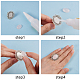 Sunnyclue 6pcs antikes Silber verstellbare leere Blume Cabochon Ring Einstellungen mit 6pcs runden 20mm Edelstein Cabochons für DIY Ringherstellung DIY-SC0005-89AS-4