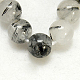 Natur schwarz Rutilquarz Perlen Stränge G-D295-14mm-1