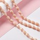 Faceted Glass Beads Strands GLAA-E037-02-M-5