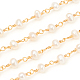 3.28 Fuß handgefertigte Perlenkette aus Messing X-CHC-I031-05A-2