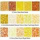 Ph pandahall 3500шт желтые бусины витые стеклярусные бусины SEED-PH0001-73B-4