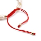 Bracelets de perles tressées en fil de nylon ajustable BJEW-JB05382-01-3