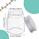 BENECREAT 15PCS 50ml Clear Glass Bottles Candy Bottle with Aluminum Screw Top Empty Sample Jars with 2 Sheets Labels for Spice Herbs Small Items Storage Wedding Favors CON-BC0006-07-2