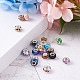 Craftdady Faceted Resin European Beads RPDL-CD0001-01-5