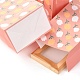 Rettangolo con sacchetti di caramelle di carta con motivo floreale CARB-G007-02D-5