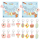 Opaque Resin Pendant Stitch Markers HJEW-AB00293-1