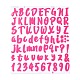 Numéro et alphabet et signe autocollant autocollant étanche en pvc DIY-I073-04C-1