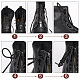 PandaHall Leather Lace-in Boot Zipper Inserts DIY-WH0387-37B-01-4