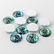 Constellation/Zodiac Sign Printed Glass Cabochons GGLA-A002-25mm-EE-2