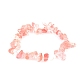 Bracelet extensible en perles de verre de quartz cerise synthétique pour femmes PW-WG72437-13-1