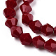 Opaque Solid Color Imitation Jade Glass Beads Strands GLAA-F029-P6mm-17-3