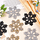 Fingerinspire рождественские снежинки нашивки со стразами DIY-FG0001-72-5