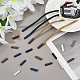 PandaHall Elite 70Pcs 7 Style Plastic Aglets for Shoelaces KY-PH0001-84-5