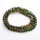 Two Tone Spray Painted Transparent Glass Bead Strands DGLA-R027-8mm-03-2