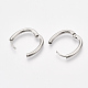 201 Stainless Steel Huggie Hoop Earrings STAS-T045-47A-2