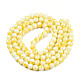 Chapelets de perles en verre peint X-GLAA-R139-8mm-17-3