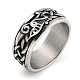 Bague en acier inoxydable 304&nbsp;RJEW-B055-03AS-04-1