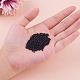 11/0 Glass Seed Beads Black Opaque Colors Diameter 2mm Loose Beads in A Box for DIY Craft SEED-PH0003-01-4