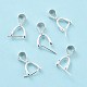 925 Sterling Silver Ice Pick Pinch Bails STER-Z001-122S-05-2