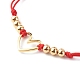 Bracelets de perles de nylon tressés réglables BJEW-JB06437-8