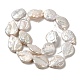 Chapelets de perles en Keshi naturel PEAR-E016-001-2
