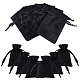 Nbeads12pcsブラックベルベットバッグ  巾着ジュエリーポーチジュエリー収納バッグ旅行用リング用の小さなベルベットギフトバッグ  watchfavors TP-NB0001-29A-1