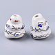 Abalorios de porcelana hechas a mano PORC-N004-96-3