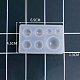 シリコンモールド  レジン型  UVレジン用  エポキシ樹脂ジュエリー作り  混合図形  ホワイト  45x69x13mm X-DIY-F037-C04-2
