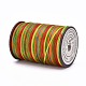 平らなワックス糸ストリング  マイクロマクラメコード  革縫い用  カラフル  0.8mm  約109.36ヤード（100m）/ロール YC-P003-A17-2