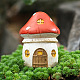 Resin Mushroom House Figurines Display Decorations WG80960-01-1-1