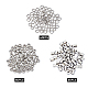 Unicraftale alrededor de 180 piezas 3 estilos cuentas espaciadoras de 3/3.2/4 mm cuentas sueltas de acero inoxidable anillo y cuentas redondas y hexagonales para pulseras de diy fabricación de joyas STAS-UN0008-69P-2