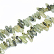 Chapelets de perles en préhnite naturelle X-G-S312-25-1
