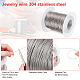 BENECREAT 100m 304 Stainless Steel Beading Wire 0.5mm Jewelry Craft Wire for Jewelry Making TWIR-WH0005-01P-3