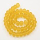 Chapelets de perles de citrouille mates manuelles LAMP-L004-B-09-2