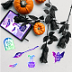 GLOBLELAND Happy Halloween Silhouette Clear Stamps for DIY Scrapbooking Ghost Witch Silicone Clear Stamp Seals 5.9x5.9inch Transparent Stamps for Cards Making Photo Album Journal Home Decoration DIY-WH0372-0015-5