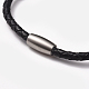 Unisex Leather Cord Bracelets BJEW-JB04775-5
