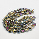 Electroplate Glass Beads EGLA-D027-08-2