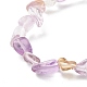 Natürliches Ametrin-Perlen-Stretch-Armband für Kinder BJEW-JB07031-10-5
