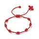 3Pcs 3 Size Nylon Braided Knot Cord Bracelet BJEW-JB08369-5