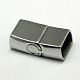 304 Stainless Steel Magnetic Clasps with Glue-in Ends STAS-I011-12-2