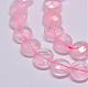 Chapelets de perles en quartz rose naturel G-D864-01A-2