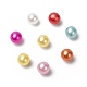 Sin agujero abs imitación de perlas de plástico redondo perlas MACR-F033-4mm-M-2