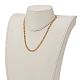 Brass Curb Chain Necklaces NJEW-JN03097-04-4