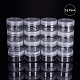 Benecreat 16パックスライムストレージは、DIYスライム製造用の透明な蓋付きの透明な空の広口プラスチック容器を好む瓶（120ml） CON-BC0003-12-4