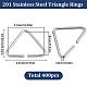 Anneau de liaison triangle sunnyclue 201 inox STAS-SC0006-23A-2